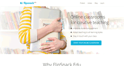 Desktop Screenshot of flipsnackedu.com