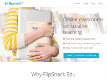 Tablet Screenshot of flipsnackedu.com